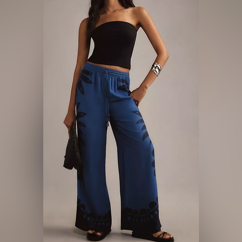 Anthropologie Farm Rio Wide Leg Pants